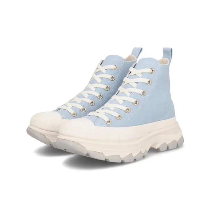 converse コンバース ALL STAR R TREKWAVE NC HI レディーススニーカー ハイカット 厚底(オールスターRトレックウエーブNCHI) 31311931 ペールブルー