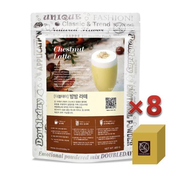 ダブルデー バンバン ラテ チェストナッツ 粉末 パウダー 800G 8個