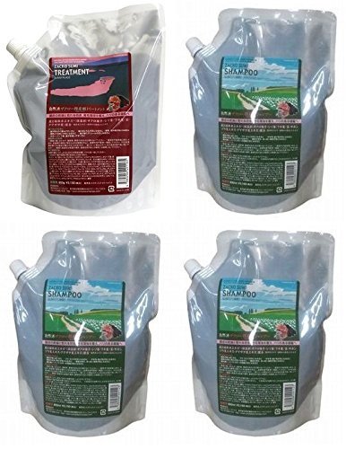 Qoo10最安値挑戦 自然派 ザクロ精炭酸シャンプー800ml【詰替え】【3個】 トリートメント 800g【詰替え】【1個】セット
