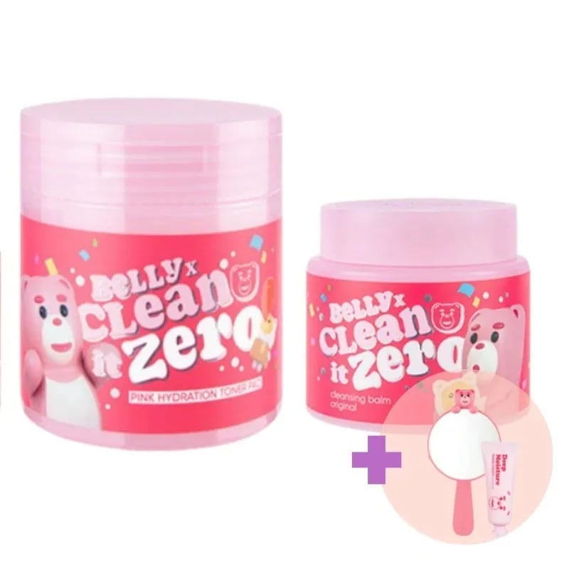 数量限定ベリークマ 2点セット クリーンイットゼロ クレンジングバーム ベリークマ Bellygom 大容量180ml & クリーンイットゼロ ピンク 水分 トナーパッド 70枚 & ギフト