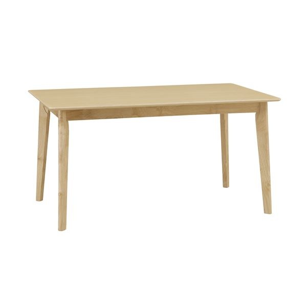 ダイニングテーブル 幅約135cm 4人掛け用 ナチュラル 木製 脚付き 組立品 チェア別売 リビング 在宅ワーク インテリア家具