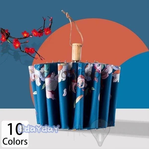 傘 レディース 可愛い 晴雨兼用 耐風 折りたたみ傘 折り畳み傘 ジャンプ おしゃれ 軽量 花柄 竹 柄 華やか エレガント ボタン 大人可愛い フラワー