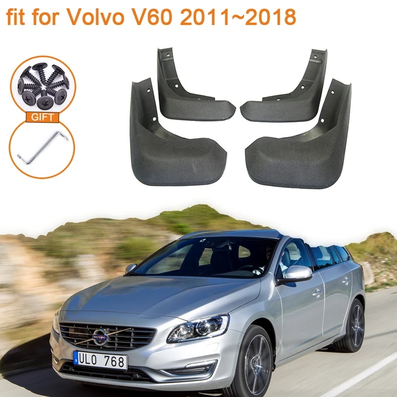 Movo v60,マッドフラップ,車の装飾アクセサリー,フェンダー,スプラッシュガード,2011, 2012, 2013, 2014, 2015, 2016, 2017, 2018,