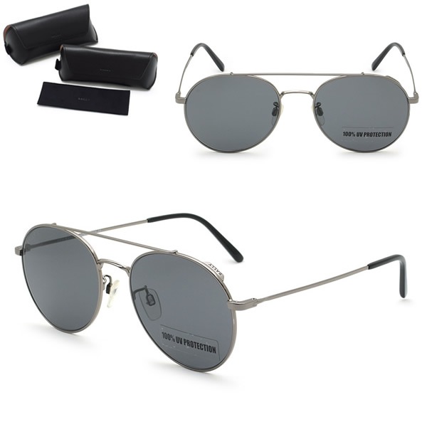 サングラス BY0008-D/S 08A 56 サングラス ノーズパッド UVカット メンズ ガンメタル グレー