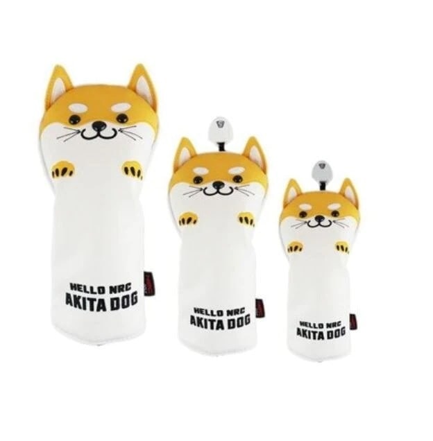 シバシバ ゴルフ体 ヘッドカバー 3点セット