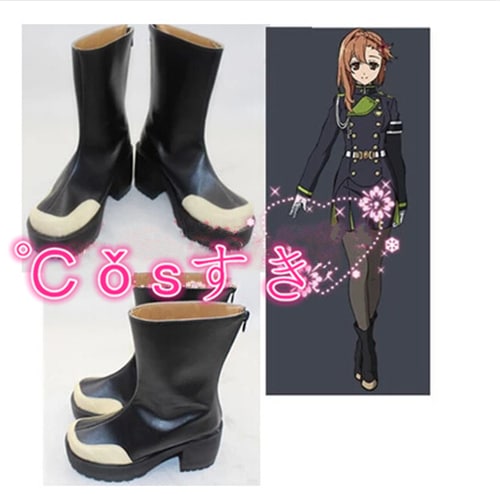 【全店任意2枚購入で100円OFF】終わりセラフ花依小百合はなよりさゆり コスプレブーツ 靴 コスプレシューズ cosplay イベント ハロウイン パーティー 仮装