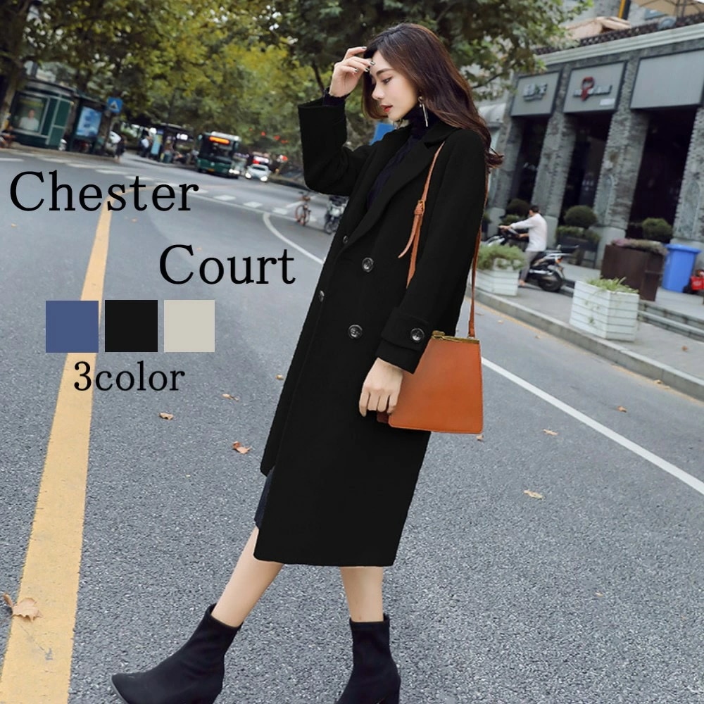 チェスターコート レディース ダブルチェスターコート 人気 ショート ショート丈 ブランド 冬 大きいサイズ 50代 ロング コート トレンチコート チェック キャメル 40代 軽い 暖かい ロングコ