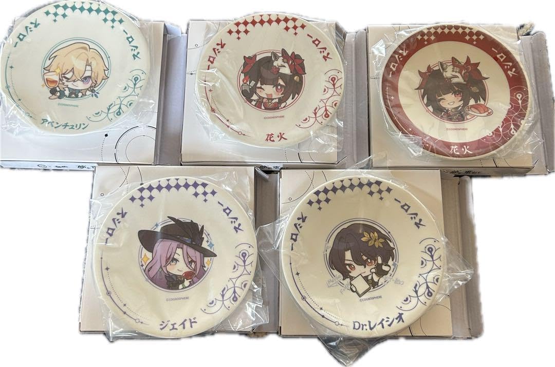 崩壊スターレイル x スシロー お皿 5点セット 公式コラボグッズ HSR アベンチュリン 花火 Dr.レイシオ ジェイド