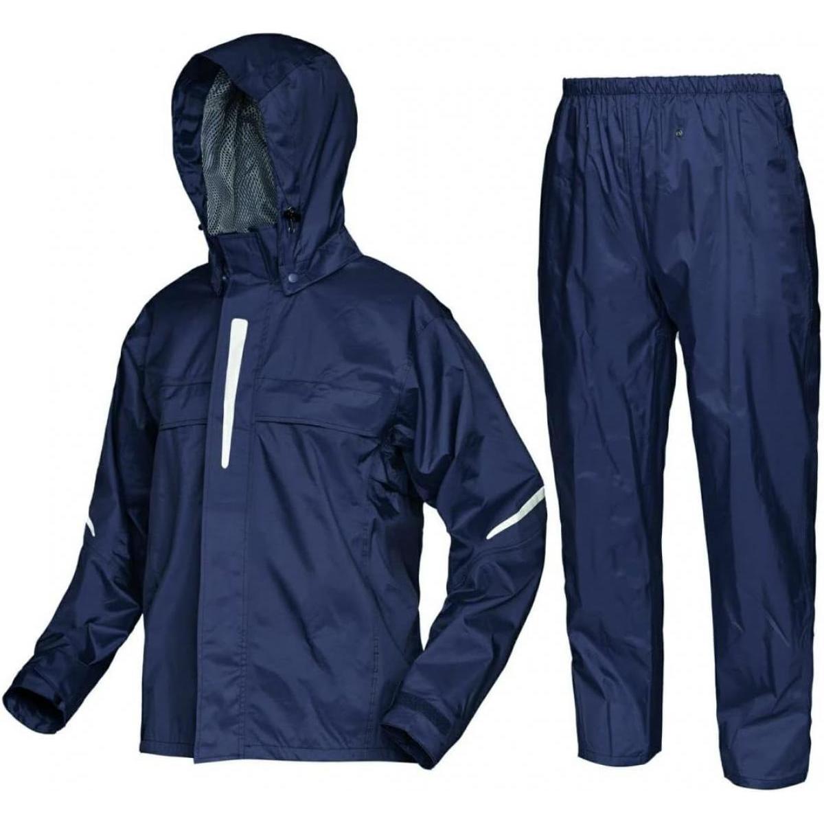 カジメイク 3450 オールマインド 360 ネイビー M レインスーツ 3450-55-Ｍ 上下セット 通勤 通学 作業着 アウトドア 紺 上下