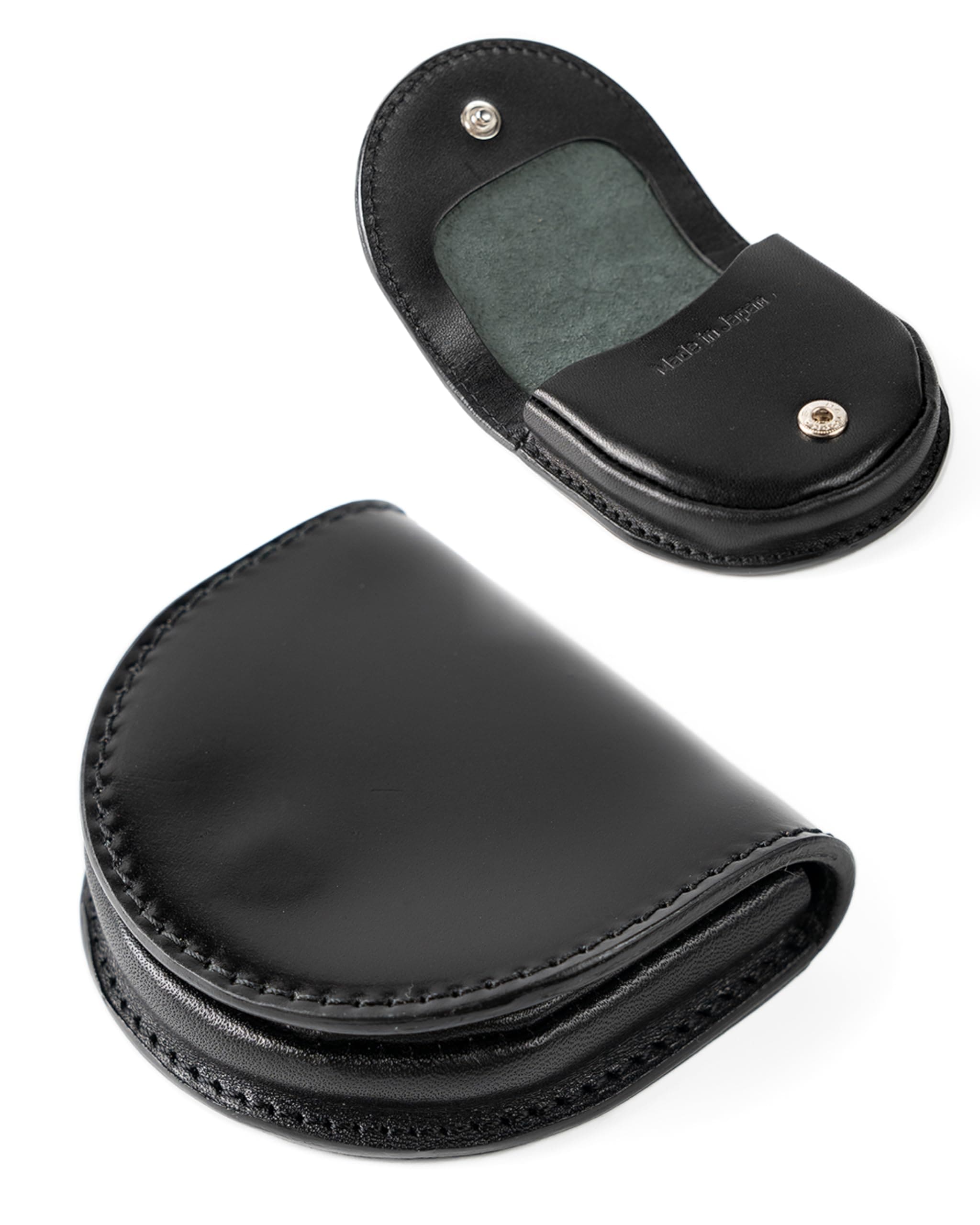 [レザーヴェニュー]コードバン 財布 新喜皮革 栃木レザー コインケース 財布 本革 レザー 日本製 (ブラック)