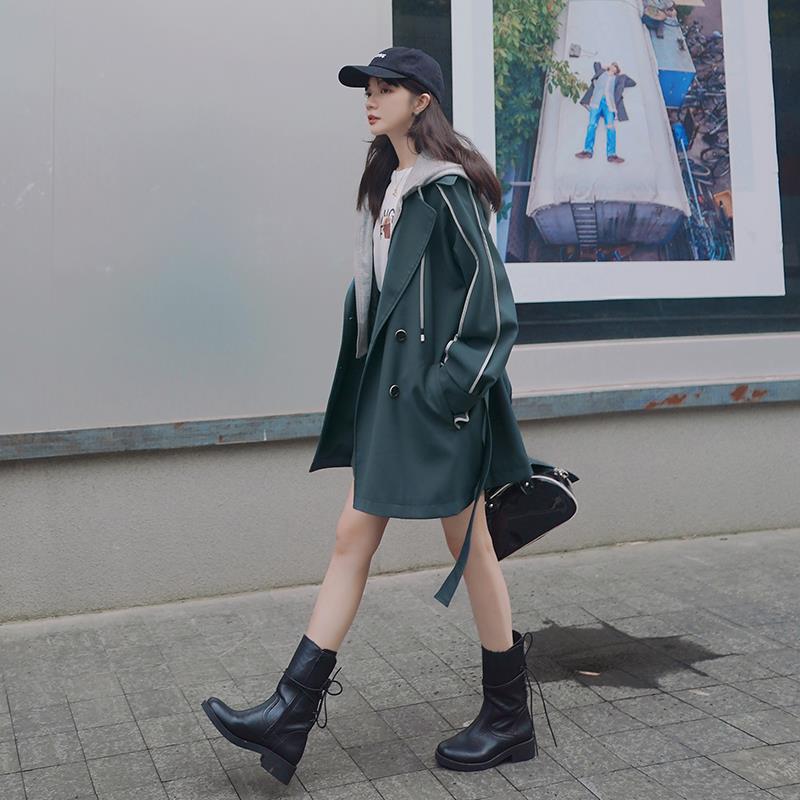 2023人気新作ブランドパーカーレディースアウター春トレンチコート韓国ファッションジャケットショート