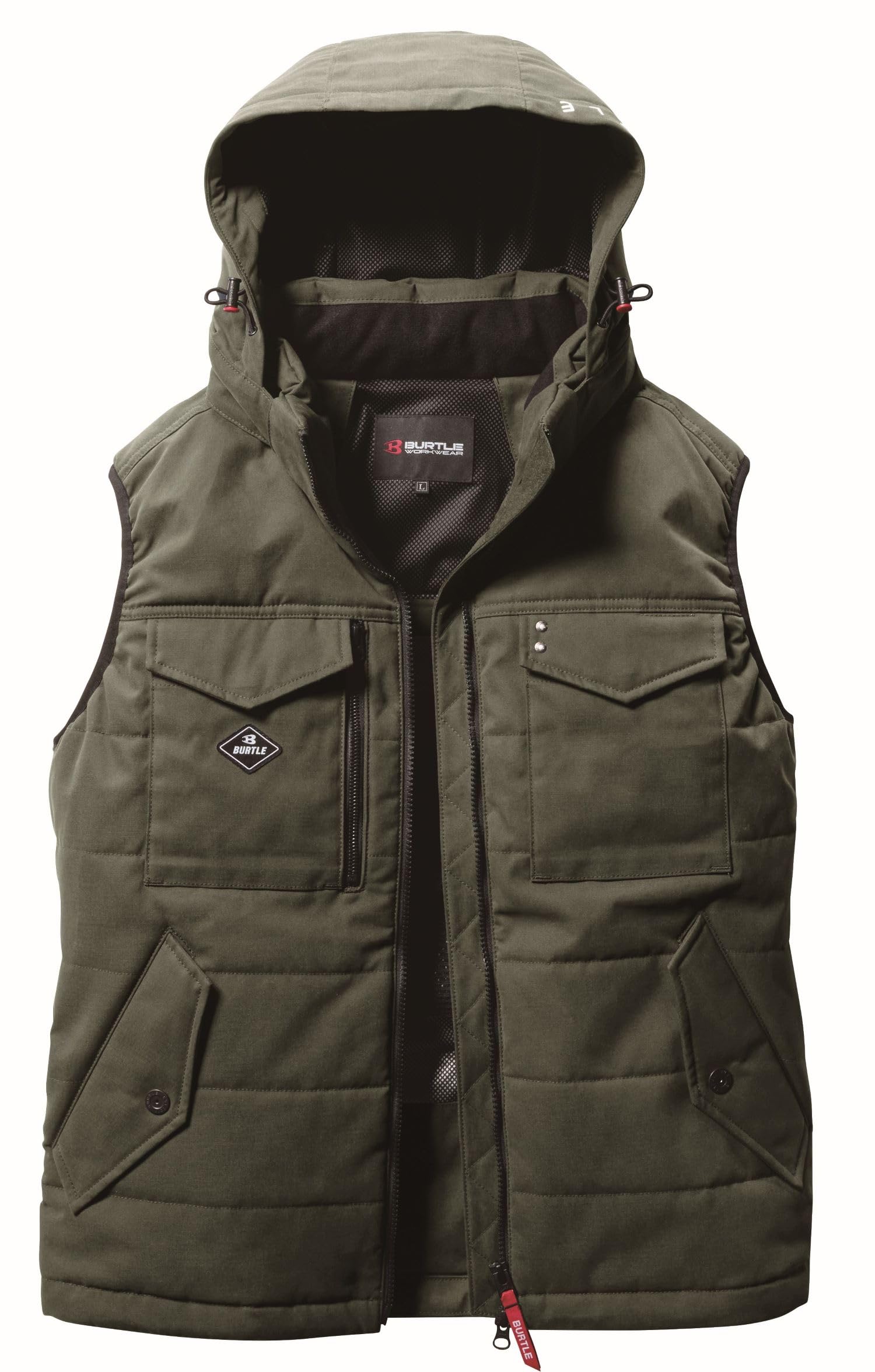 BURTLE バートル 防寒ベスト(ユニセックス) 秋冬用 ミルスグリーン 5054 14 XXL