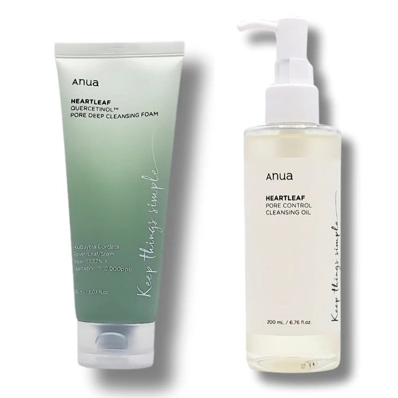 【毛穴すっきり！皮脂オフ】 ドクダミ クレンジングデュオセット/ オイル200mL + フォーム150mL2ステップで毛穴ケア完了！ 4,919円