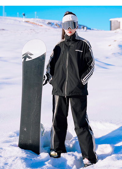 冬の新作男女スキーウェア上下セット男女兼用防水防風保温遊び雪保温