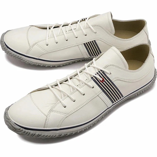 スニーカー [SP168-67] SP-168 メンズ・レディース 日本製 レザー White/Navy ホワイト/ネイビー 正規取扱店