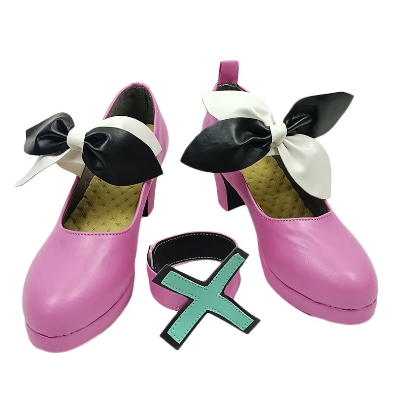 コスプレ靴 鳳えむ おおとり プロジェクトセカイ カラフルステージ! feat. 初音ミク 下駄 シューズ 長靴 コスプレ クリスマス ハロウィン