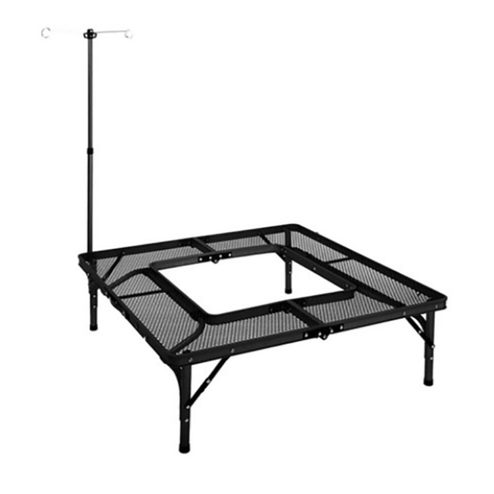 Portable Aluminum Outdoor Folding Table 35.4x35.4x11.4in