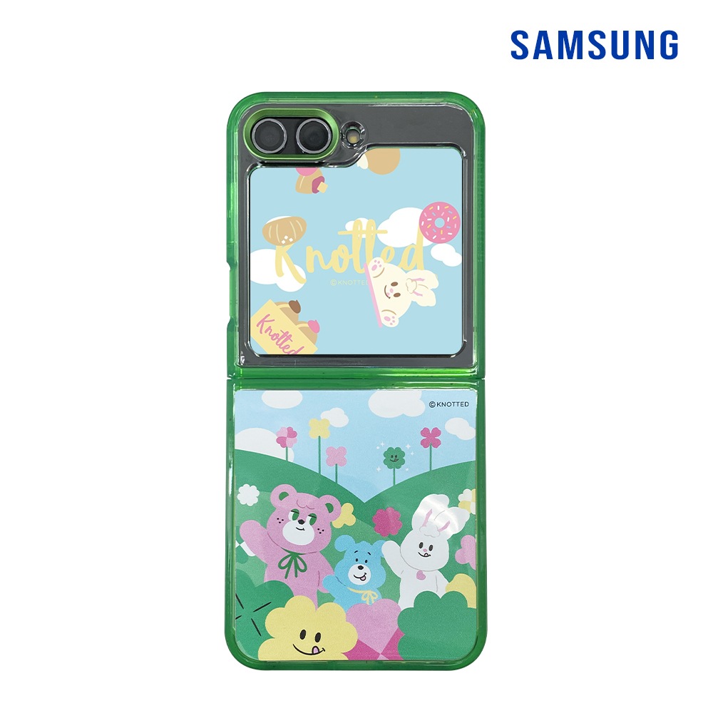 本物のギャラクシーZフリップ5ノーティッドフリップスーツケースとカード