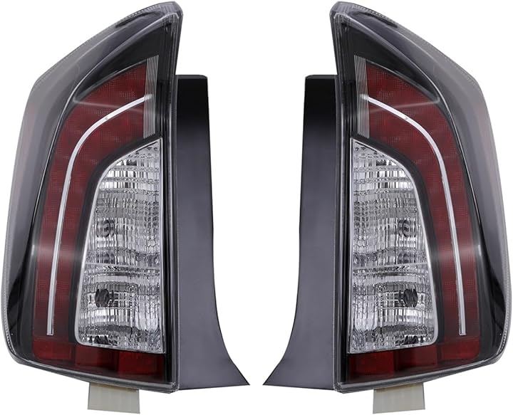 互換品30系 プリウス テールランプ ウインカー バックランプ インナー ブラック 左右セット 後期 仕様 USルック ZVW30 ZVW35 前期 北米 社外品