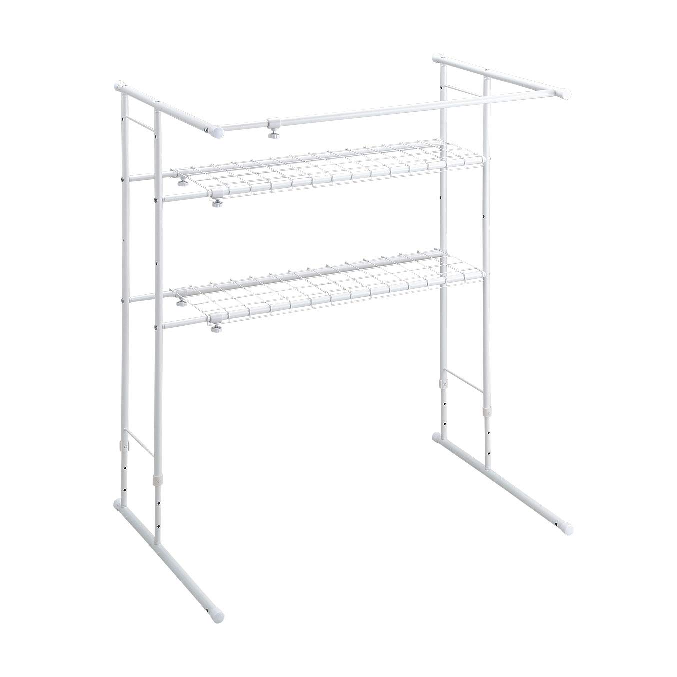 全国送料無料 Belca 押入れ ハンガーラック 高さ・幅伸縮タイプ 幅75~91×奥行55.3×高さ90~110cm ホワイト TU-TYR