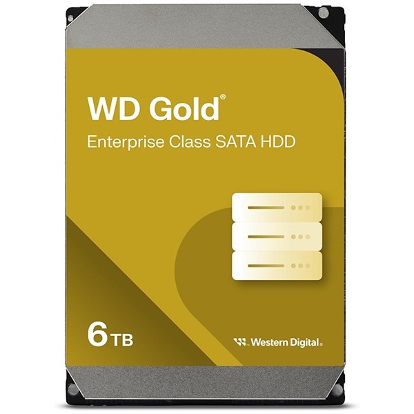 WD Gold 内蔵HDD 3.5インチ 6TB SATA6Gb/s 5年保証 WD6004FRYZ