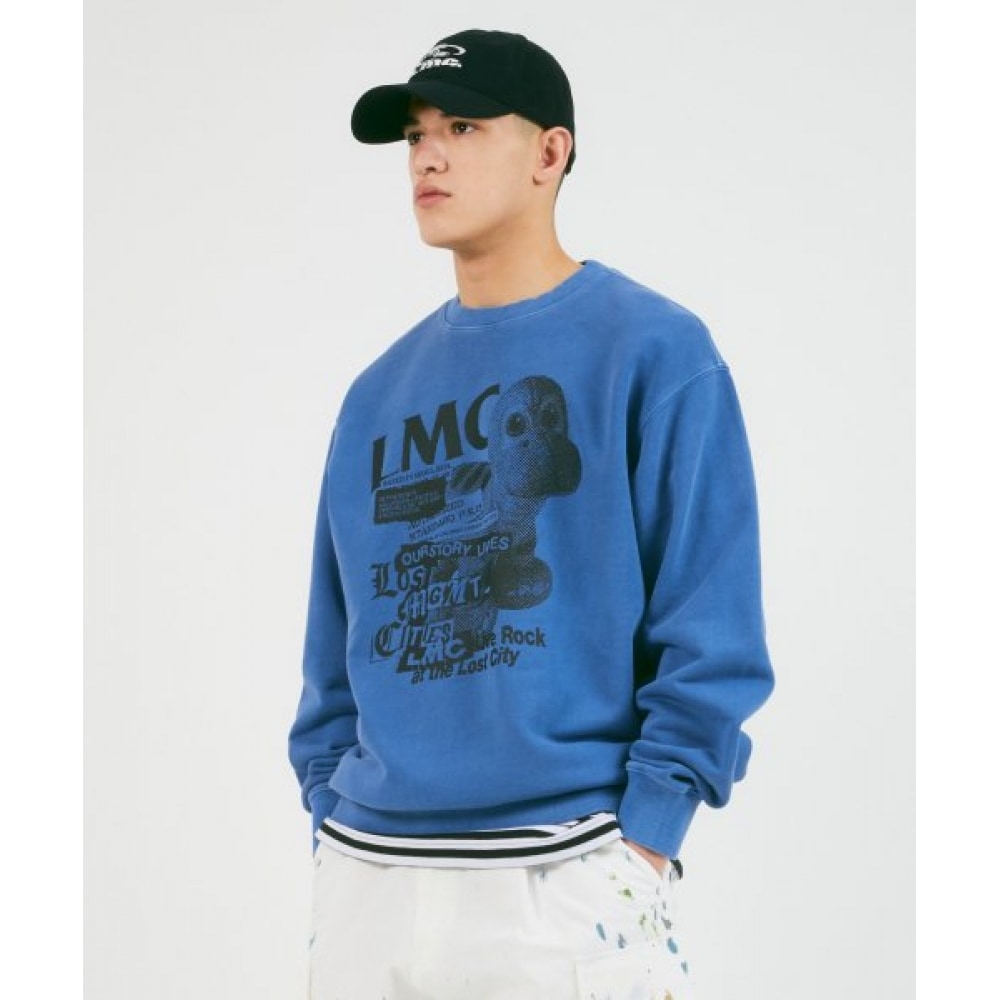 LMC (LMC) オーバーダイダイダイスウェットブルー