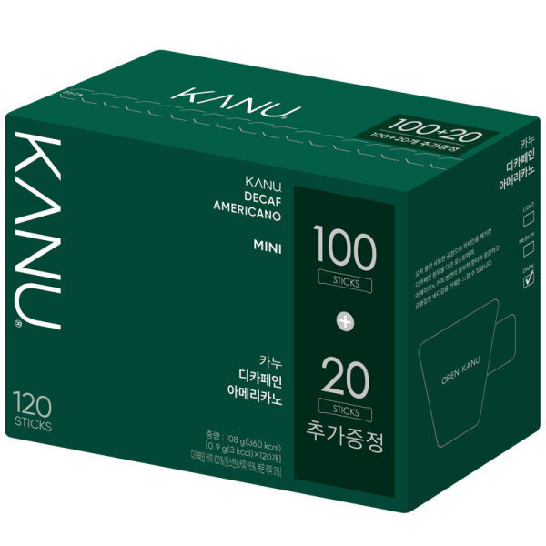 カヌー ミニ デカフェ 100T コーヒー +20T (贈呈品なくなり次第贈呈終了)