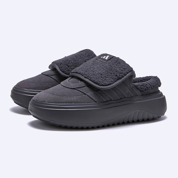 Qoo10 adidas GRAND COURT MULE ロゴ