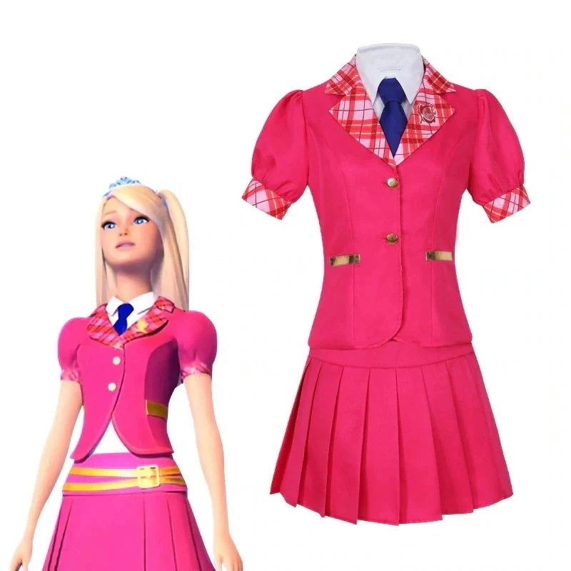 バービー ソフィア 2d ゲーム アニメ コスプレ衣装 大学制服 Cos スーツ