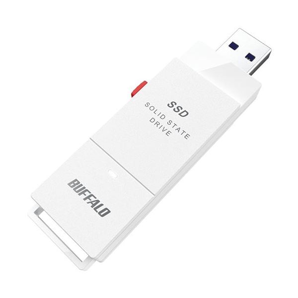 バッファロー 外付けSSD 2TB ホワイト SSD-SCT2.0U3WA