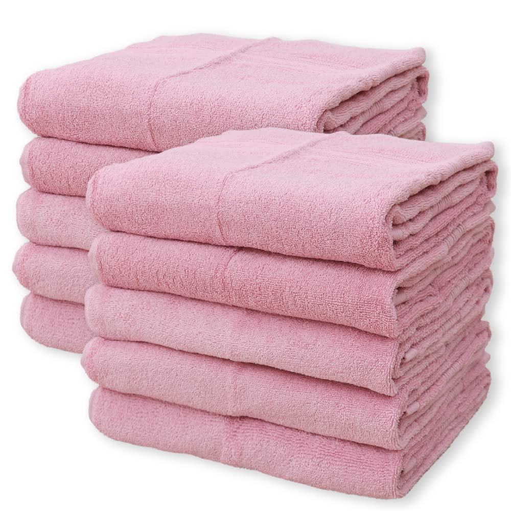 D s collection ホテルタイプ ふんわりやわらか バスタオル 60×120cm ピンク10枚セット