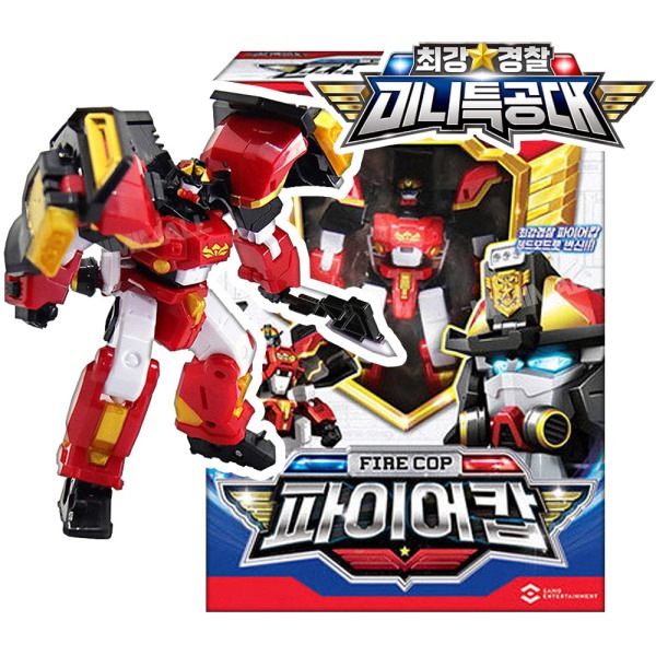 最強警察 ミニ特攻隊 変身ロボット ファイアコップ 男児 おもちゃ