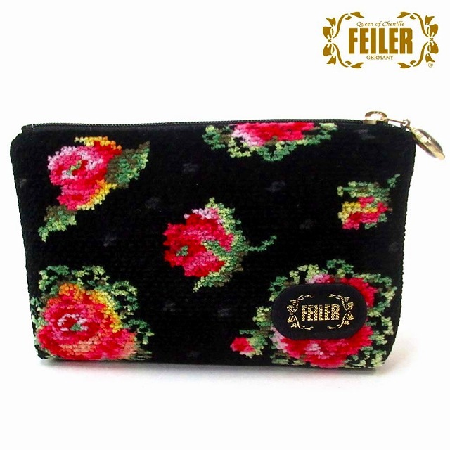 FEILER フェイラー ポーチ レーシーローズドット 薔薇　限定デザイン小物入れ 2025年 秋冬限定！LRD257432