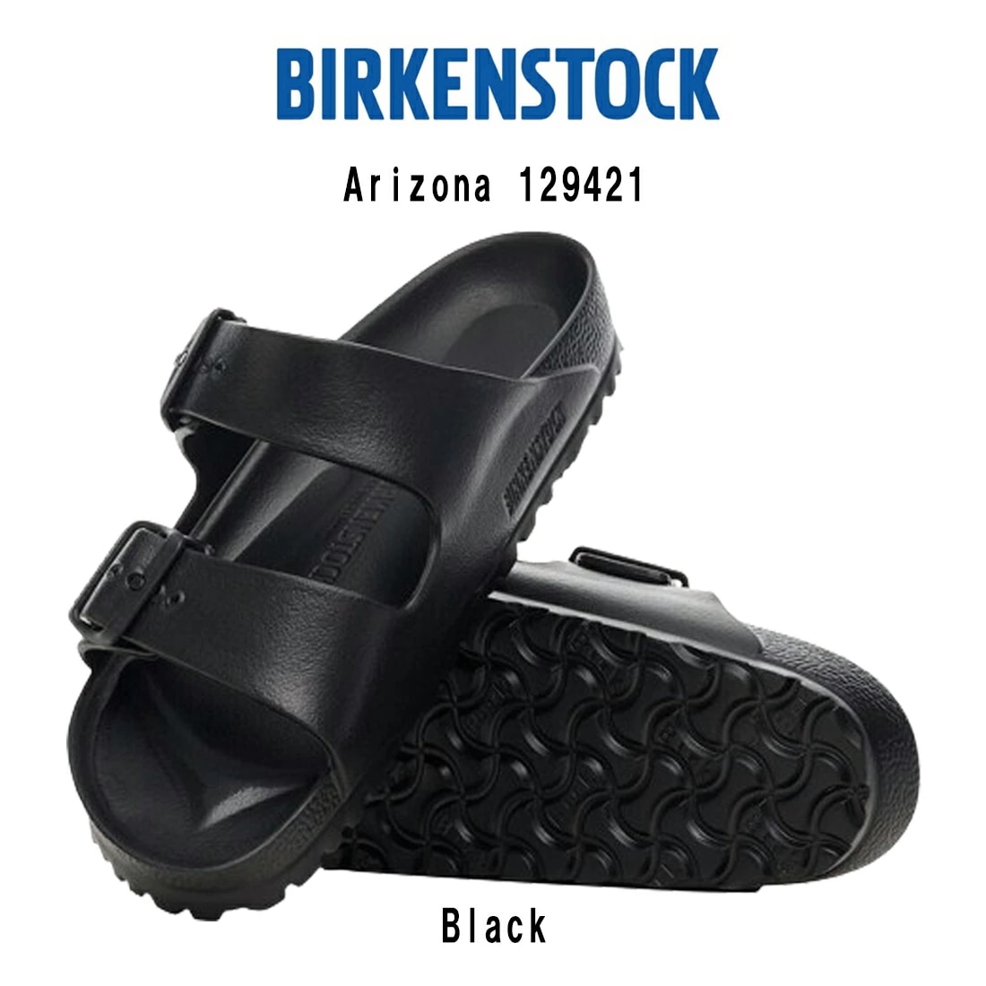 BIRKENSTOCK サンダル ストラップ 軽量 Arizona EVA アリゾナ Black ブラック 129421 Regular