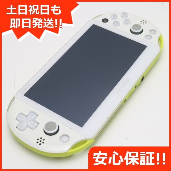 美品】PS VITA ライムグリーン ホワイトPCH-2000 ZA13+spbgp44.ru