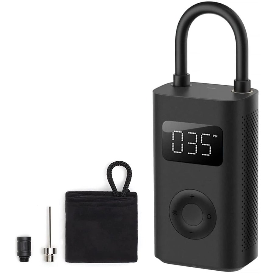 空気入れ 電動 1S エアコンプレッサー Type-C充電 自転車 電動エアーポンプ 自動停止 空気圧指定可 LEDライト車/バイク/ボール/小型自動車