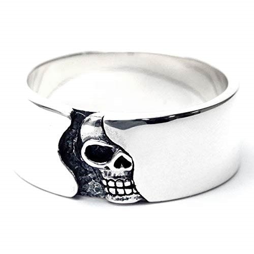 シルバー925 リング スカル 髑髏 レリーフ 立体 メンズ レディース