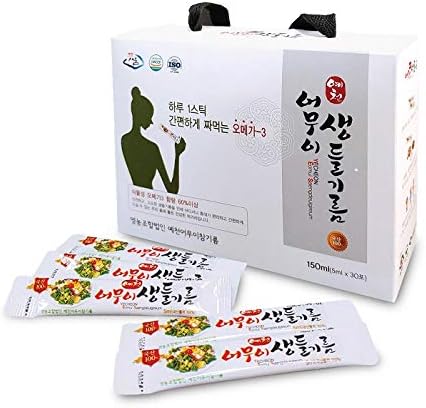 韓国産 100% 生エゴマ油 1箱 5ml × 30本入り, 低温圧搾製法・焙煎なしのRAWオイル 4,932円