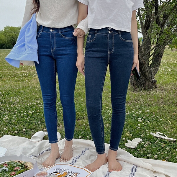 メリディーハイウエストジーンズ_ビッグサイズ