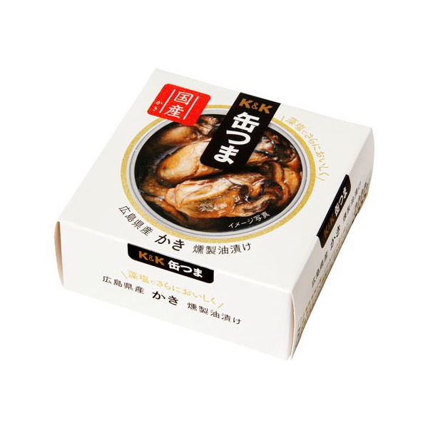 K&K 缶つま 広島県産 かき燻製油漬け 60g 6 メーカー直送