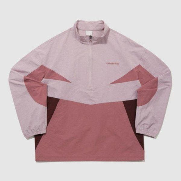 長袖Tシャツ KQF UQ221CWT49-MPK レイトチェックアウト リネン スタンドネック アノラック / MPK0