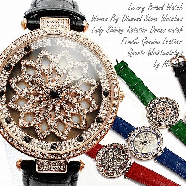 腕時計 文字盤が回る ぐるぐる時計 スピナー SEIKOムーブメント EPSON RT005 7,875円