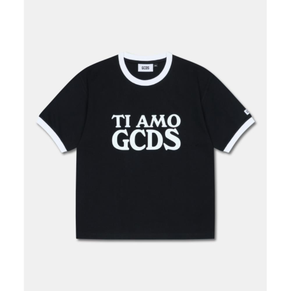 GCDS TI AMO GCDS BOXY TSHIRT DKTAA31195BK