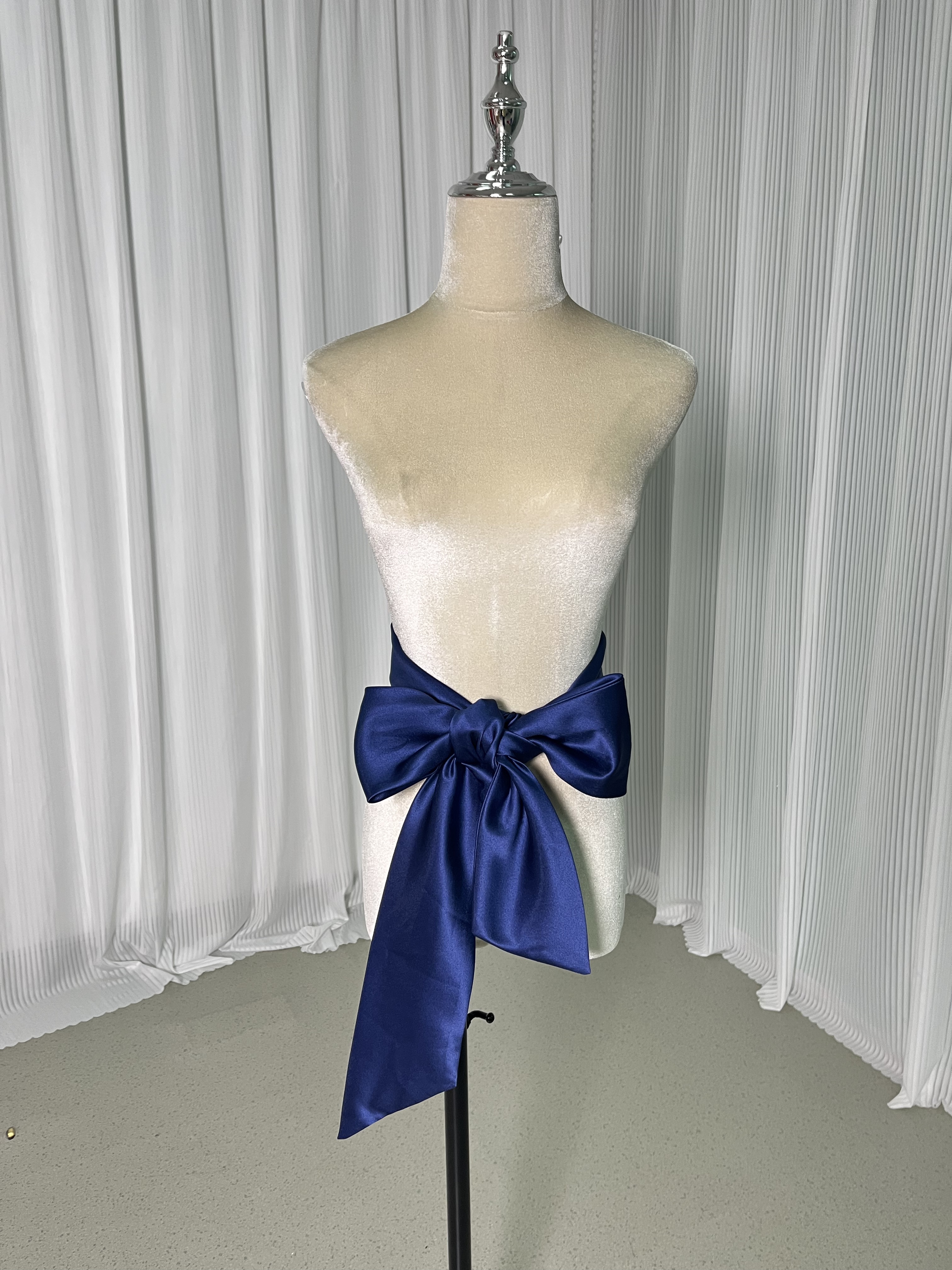 ネイビー ベルト サッシュベルト 色直し 光沢サテン 演奏会