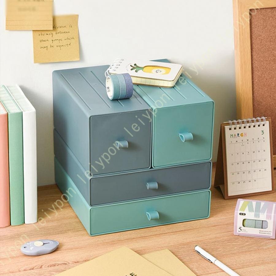 【メガ割 】収納ボックス 引き出し 小物 収納ケース 卓上 小物収納 化粧品収納 小物入れ 引き出し 文房具収納 書類ケース 事務用品 ミニチェスト オレンジ 書類整理