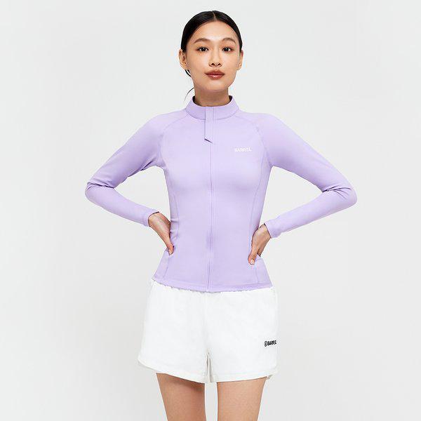 [] 女性用エッセンシャルスタンダードフィットジップアップラッシュガード ラベンダー (B4SWWZR001LAV) 7,123円