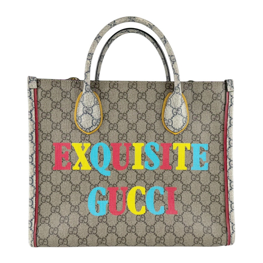 グッチ GUCCI ハンドバッグ ショルダーバッグ GGスプリームキャンバス ブラウン/ネイビー ゴールド レディース 680956 z9596