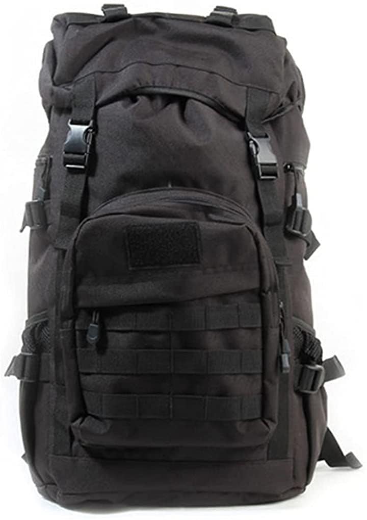 タクティカル バックパック キャンプ 50L アウトドア 登山(ブラック)
