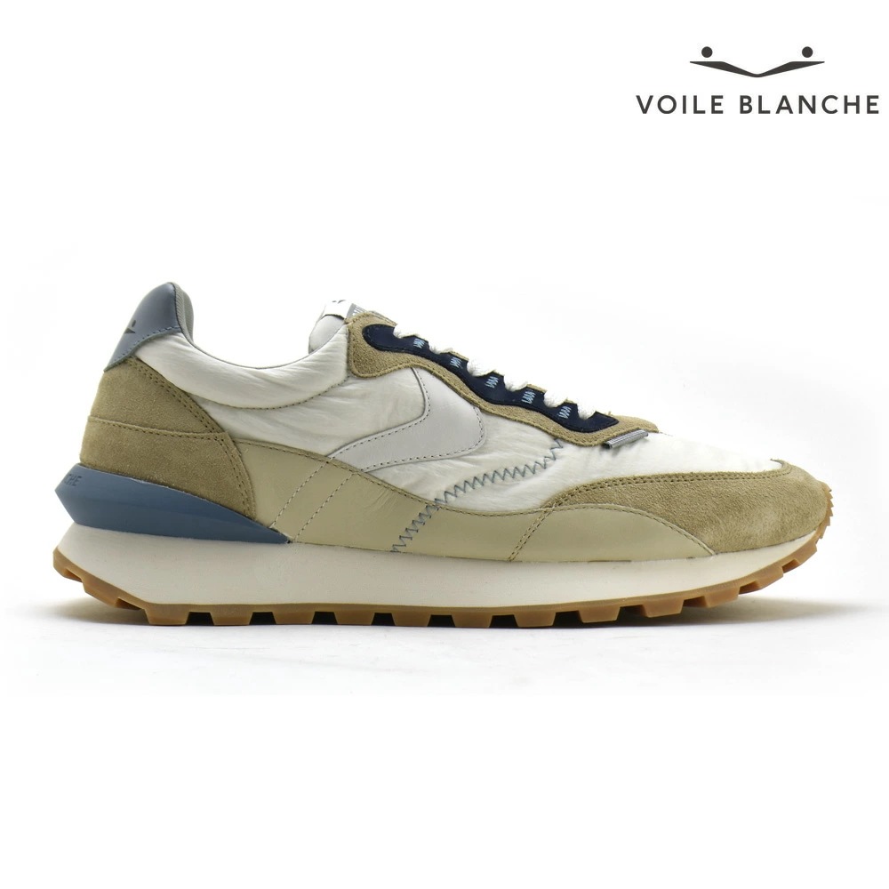 ボイルブランシェ VOILE BLANCHE スニーカー メンズ ローカットスニーカー シューズ 靴 ベージュ ホワイト QWARK HYPE MAN 【2018344102e42】