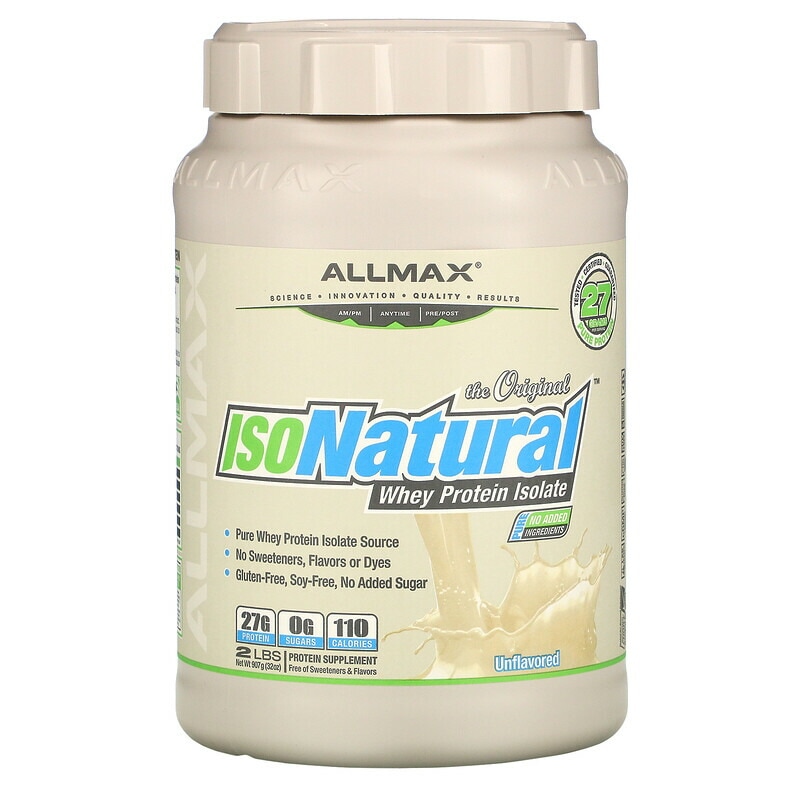 ALLMAX NUTRITION社 アイソナチュラルホエイプロテインアイソレート 907g